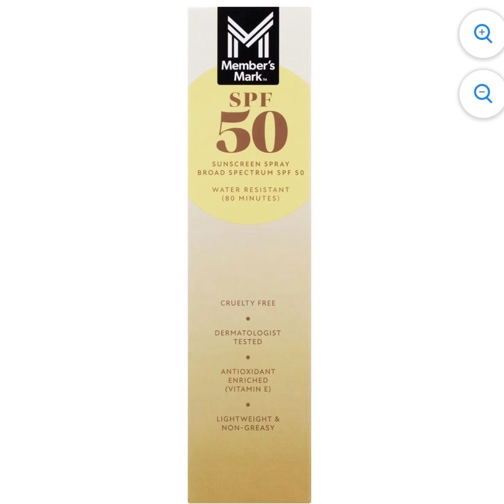 NIB Member's Mark SPF 50 Sunscreen Spray Set-3 Bottles - Picture 5 of 7